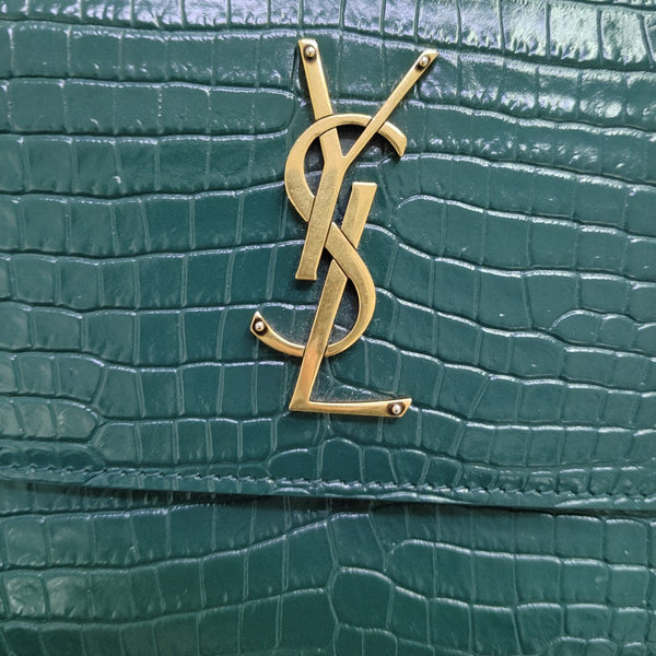 SUNSET Medium Calfskin Green