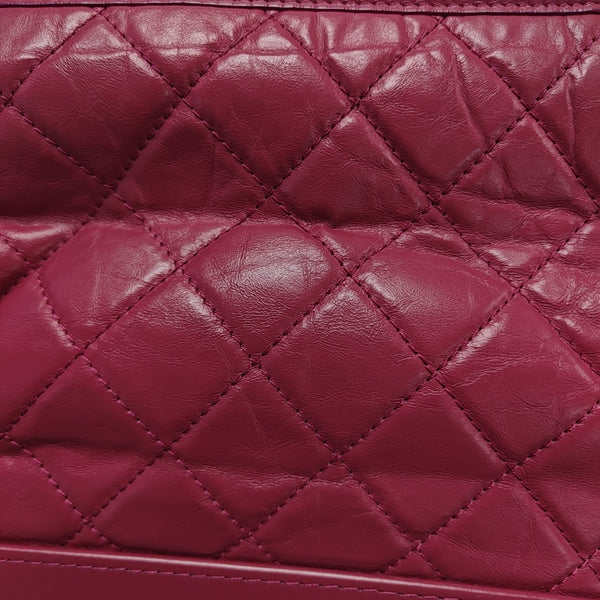 GABRIELLE Medium Quilted Calfskin Red