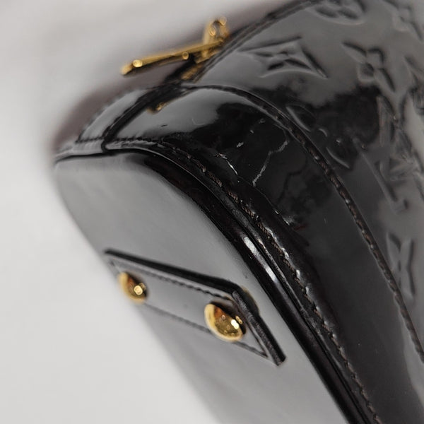 ALMA BB Monogram Patent Leather Red