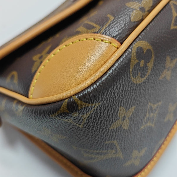 DIANE Monogram Coated Canvas Brown