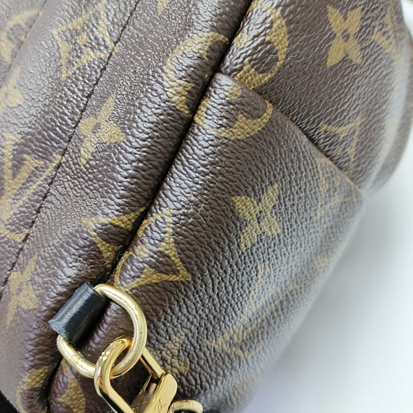 PALM SPRINGS Mini Monogram Coated Canvas Brown
