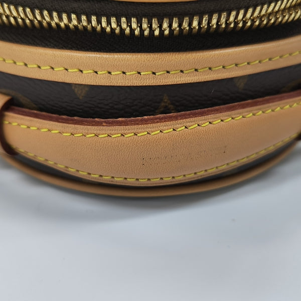 BOITE CHAPEAU Mini Monogram Coated Canvas Brown