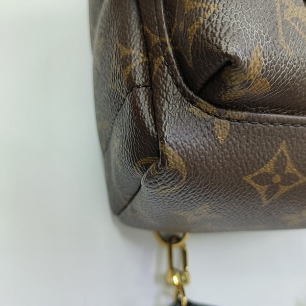 PALM SPRINGS Mini Monogram Coated Canvas Brown