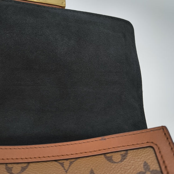 DAUPHINE MM Monogram Coated Canvas Brown