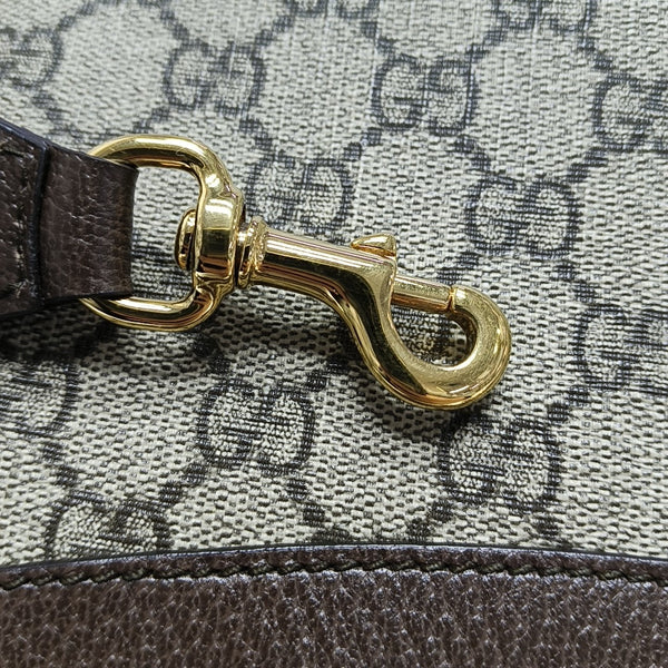 Ophidia Small Monogram Coated Canvas Beige