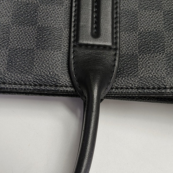 7 DAYS A WEEK Damier Graphite Coated Canvas Gray