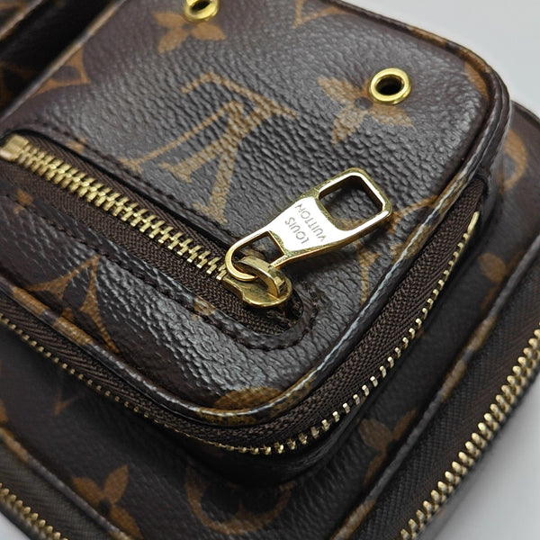 UTILITY Monogram Coated Canvas Brown