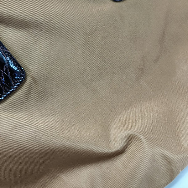 Nylon Tote Bag Brown