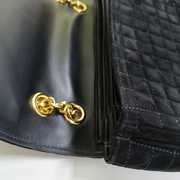 Authenticated pre-owned C Suede Black - Shoulder Bag at Looply
