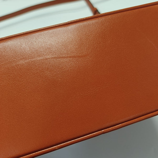 Calfskin Shoulder Bag Orange