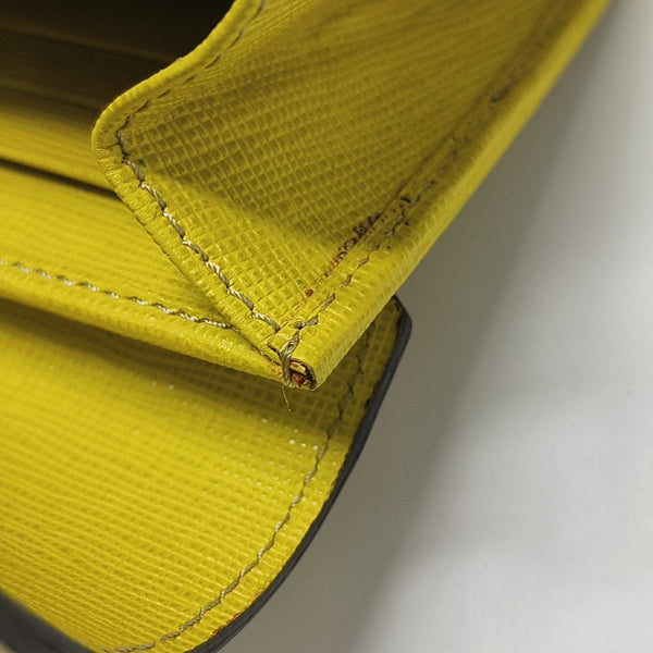 Calfskin Wallet Yellow