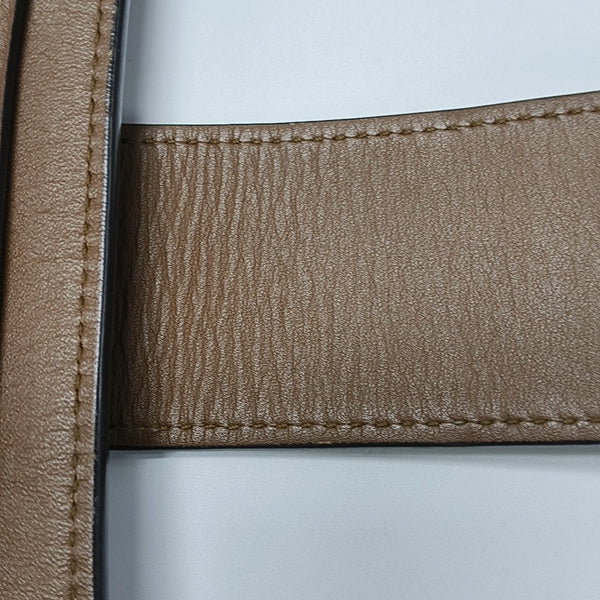 Padlock Medium Monogram Coated Canvas Beige