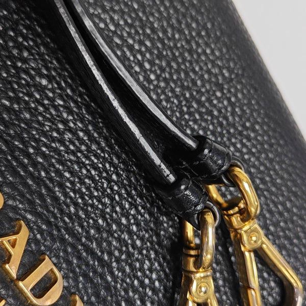 Calfskin Shoulder Bag Black