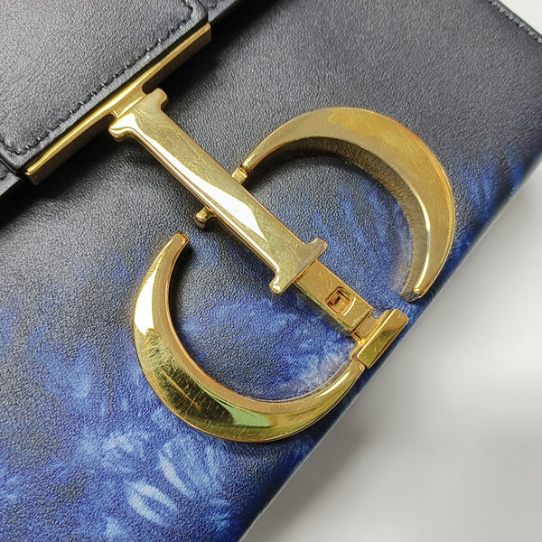 30 Montaigne Mini Calfskin Blue