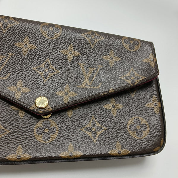 FÉLICIE Monogram Coated Canvas Brown