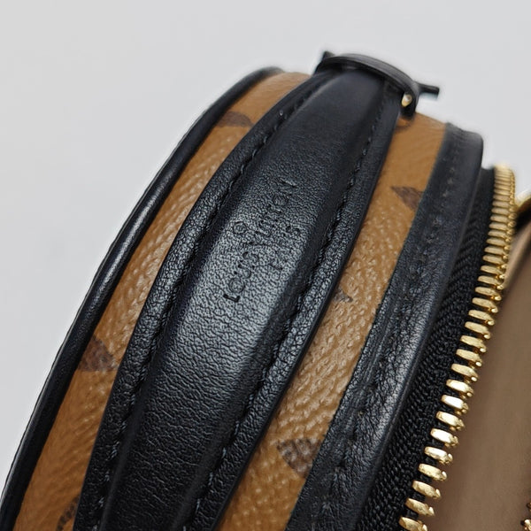 BOITE CHAPEAU Mini Monogram Coated Canvas Brown