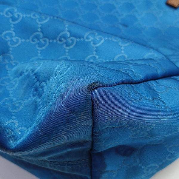 Monogram Nylon Tote Bag Blue