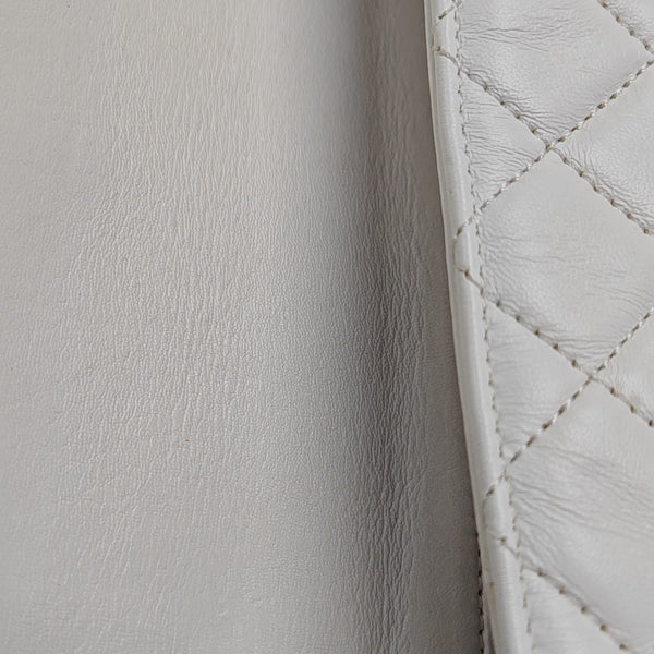 CLASSIC FLAP Mini Quilted Lambskin White