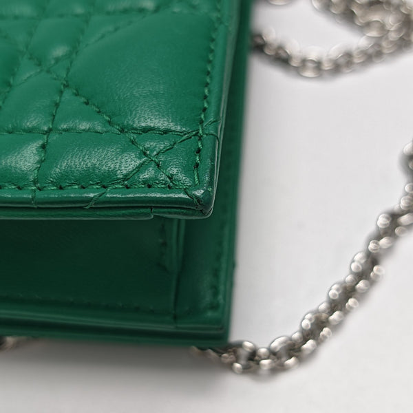 Lady Dior Medium Quilted Lambskin Green