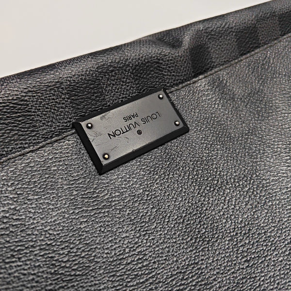 DISTRICT MM Damier Graphite Coated Canvas Gray