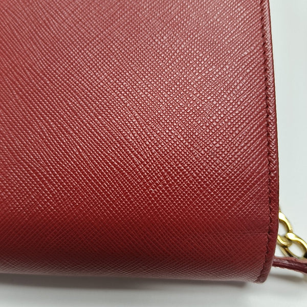 Saffiano Calfskin Crossbody Bag Red