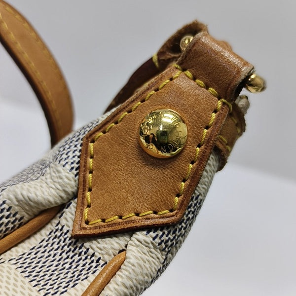 SIRACUSA PM Damier Azur Coated Canvas White