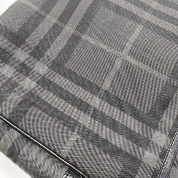 Coated Canvas Shoulder Bag Gray