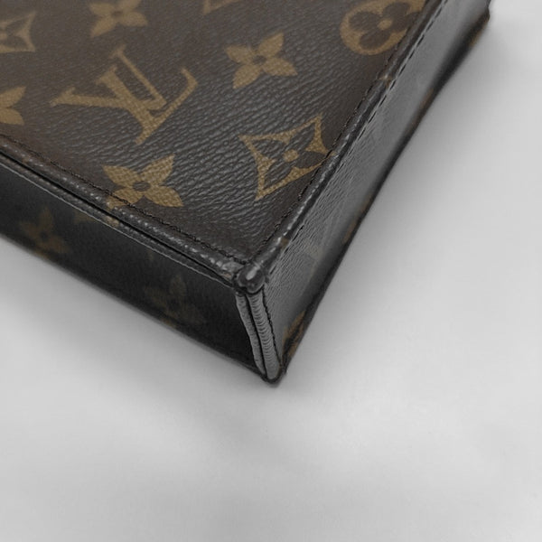 SAC PLAT Mini Monogram Coated Canvas Brown