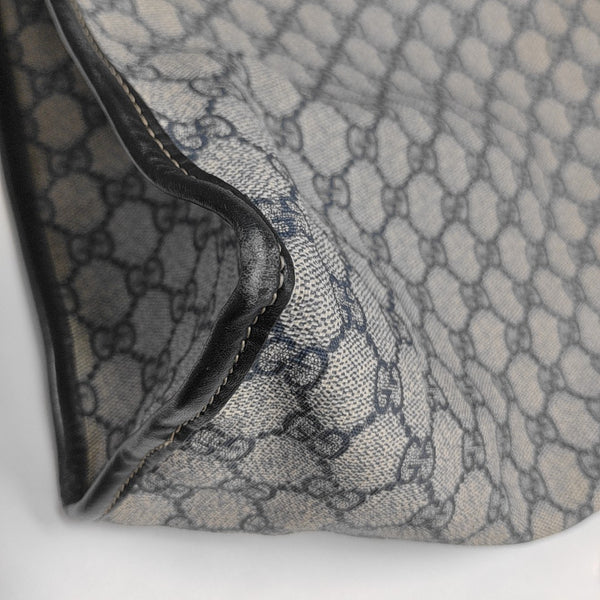 Monogram Coated Canvas Tote Bag Black