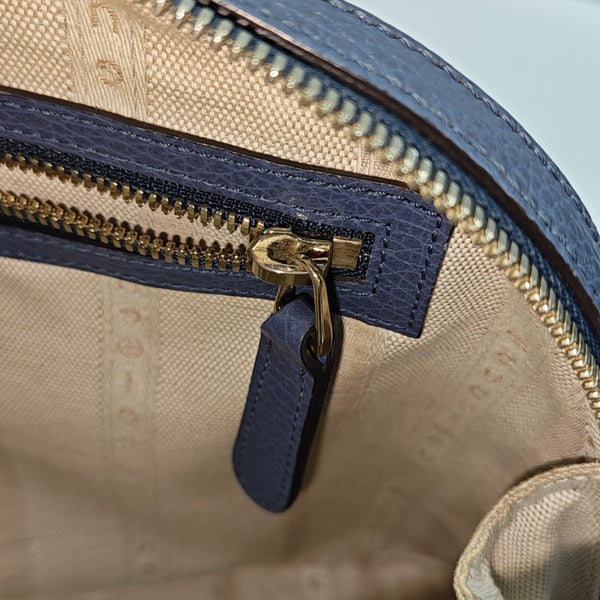 Calfskin Shoulder Bag Blue
