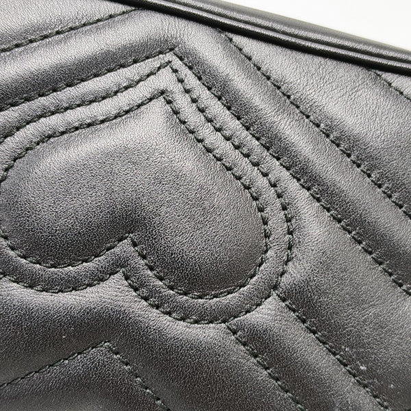 GG Marmont Mini Quilted Calfskin Black