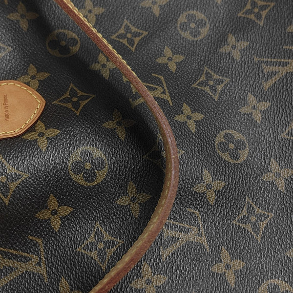 Monogram Coated Canvas Tote Bag Brown