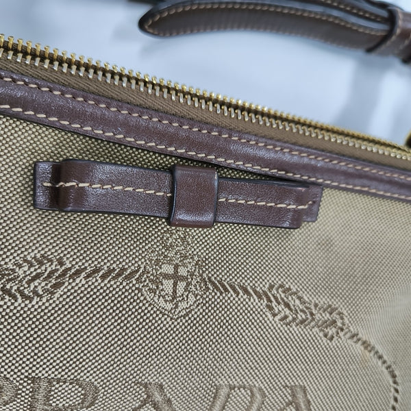 Canvas Shoulder Bag Beige