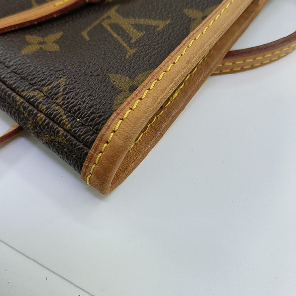 NEVERFULL MM Monogram Coated Canvas Brown