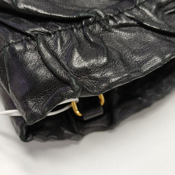 Lambskin Bucket Bag Black
