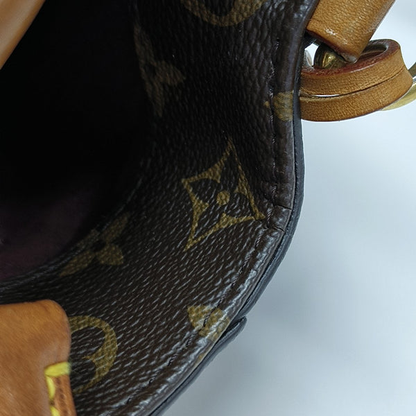 MONTAIGNE BB Monogram Coated Canvas Brown