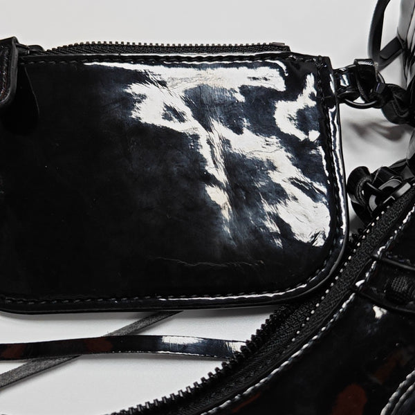 Le Cagole Mini Patent Leather Black