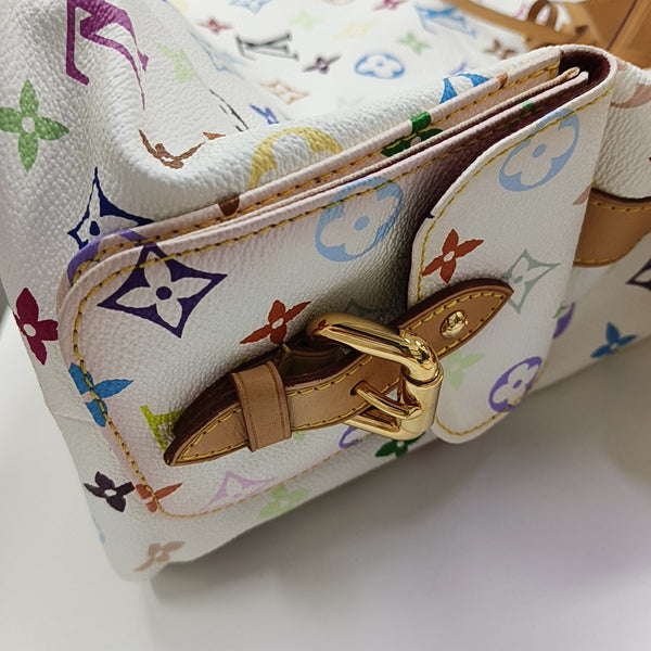 LV × TM NÉONOÉ MM Monogram Coated Canvas White