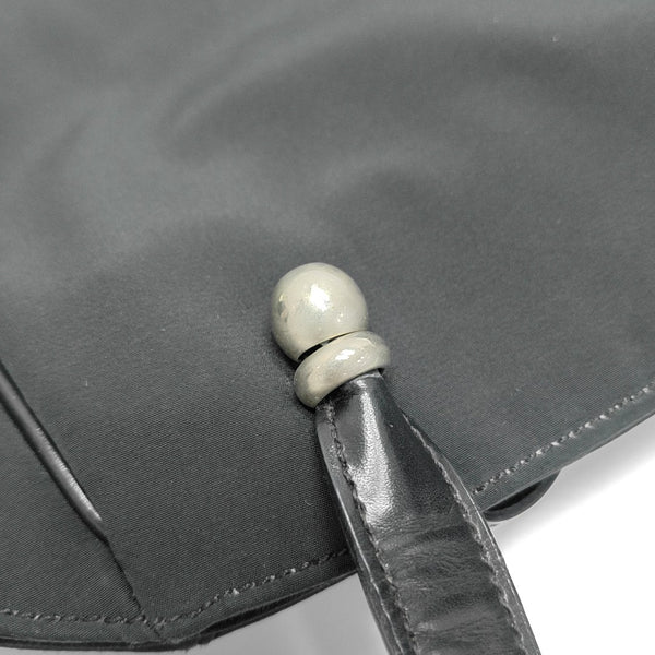 Nylon Top Handle Bag Black