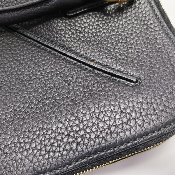 Calfskin Top Handle Bag Black