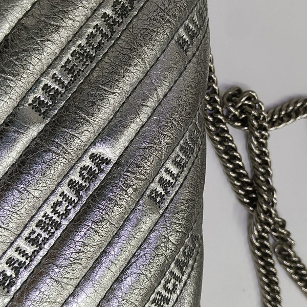 BB Quilted Calfskin Silver