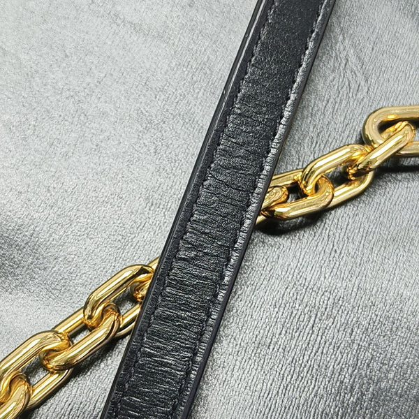 Calfskin Shoulder Bag Black