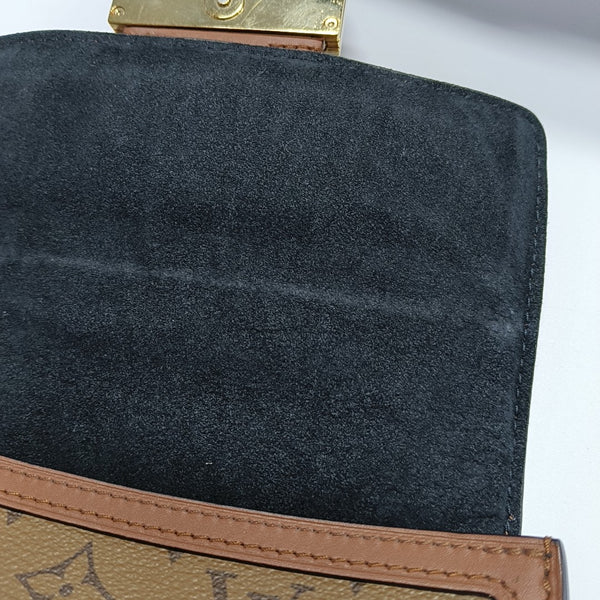 DAUPHINE Mini Monogram Coated Canvas Brown