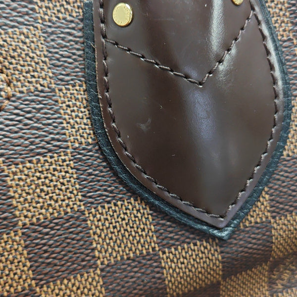 NORMANDY Damier Ebene Coated Canvas Brown