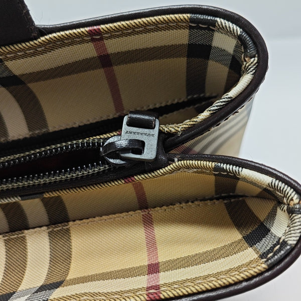 Coated Canvas Tote Bag Beige