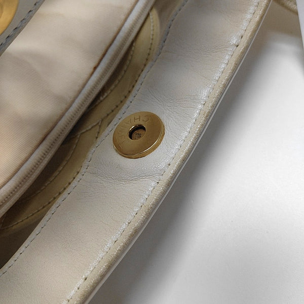 TRIPLE CC Patent Leather White