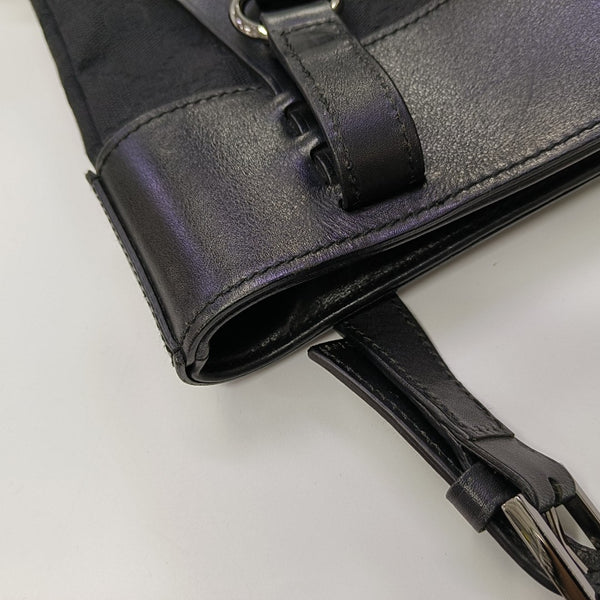 Monogram Canvas Tote Bag Black