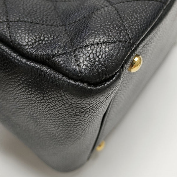 CHANEL PETITE Quilted Grained Calfskin Black