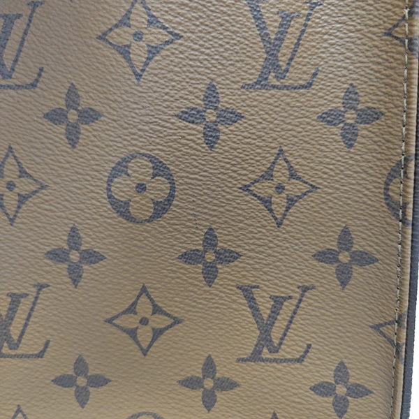 ONTHEGO MM Monogram Coated Canvas Brown