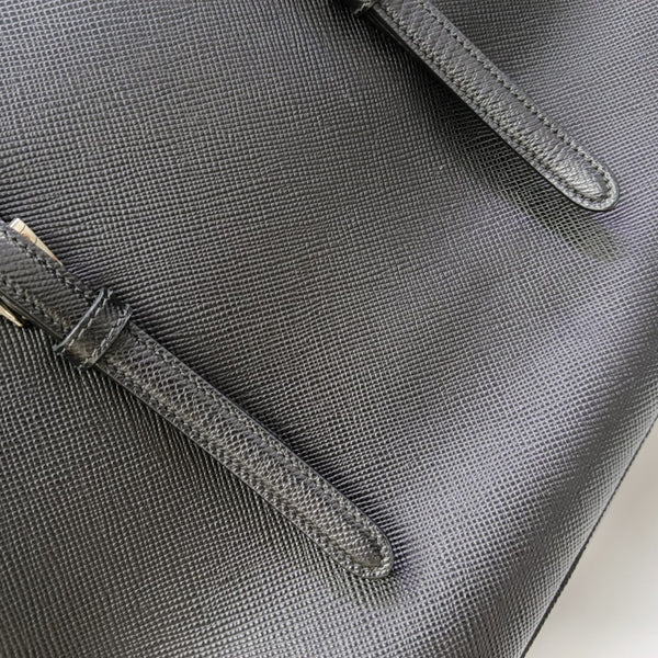 Double Medium Calfskin Black
